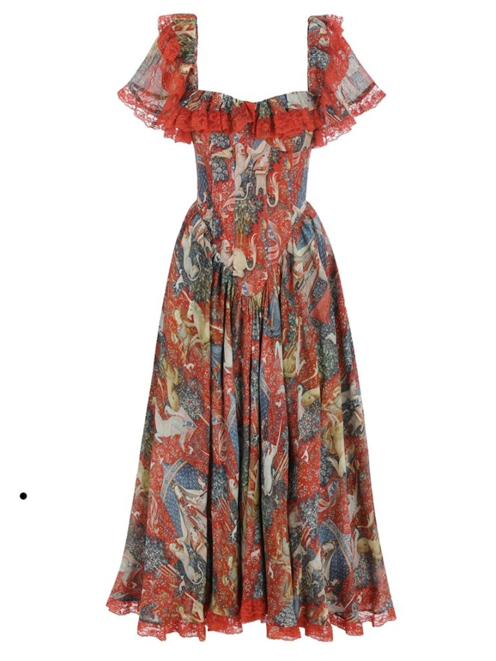Selkie The Lady And The Unicorn Cupid Midi Dress Medium